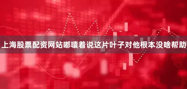 上海股票配资网站嘟囔着说这片叶子对他根本没啥帮助